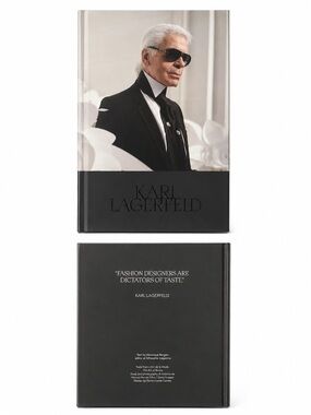 Karl Lagerfeld Black Hardcover Photo Book